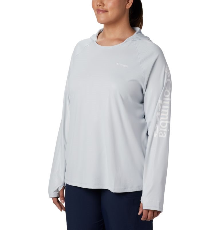 Columbia PFG Tidal Deflector Hettegensere Dame Lyse Grå | Plus Size 43802V